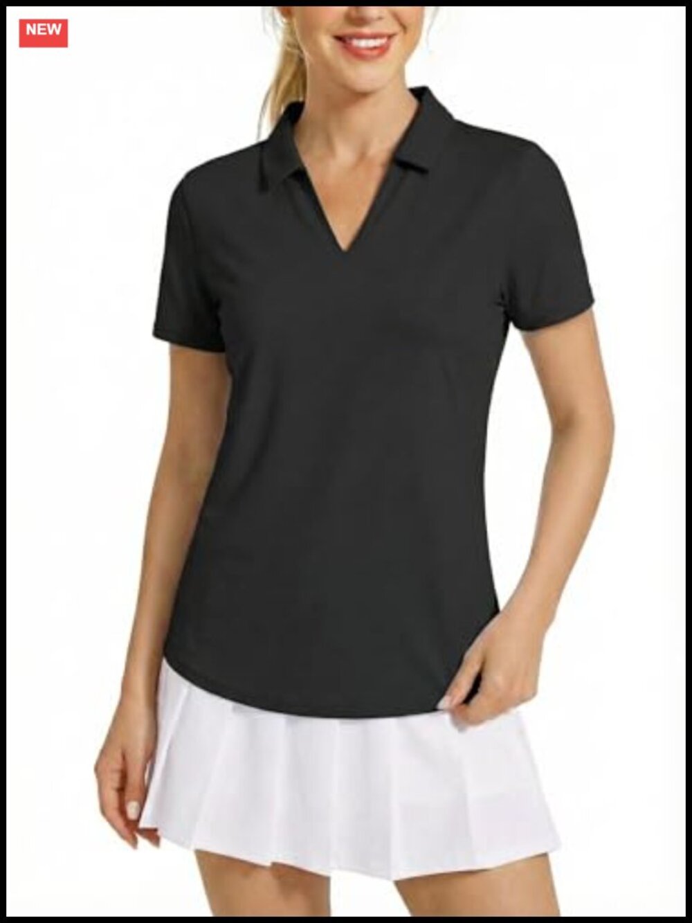 Women's Quick Dry UPF 50+ Short Sleeve Polo Shirt 4-Way Stretch